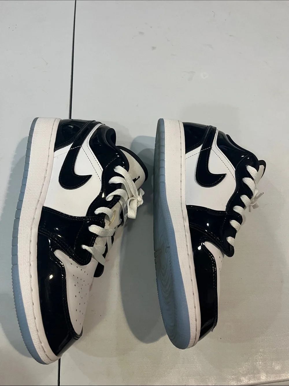 Nike Kids Black and White Low-Top Sneakers